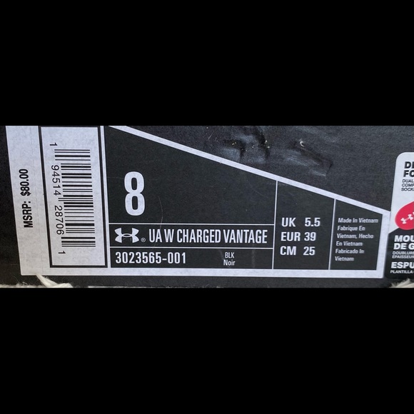 UNDER ARMOUR U AW CHARGED VANTAGED WOMEN’S RUNNING SHOES 🏃‍♀️ - Picture 13 of 14